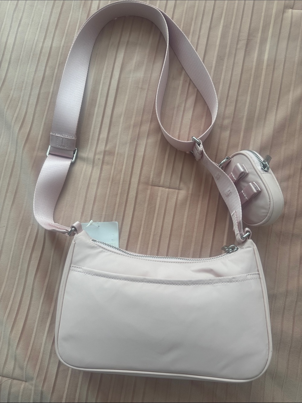 NWT Crossbody Bag with Nano Pouch 2L- Pink - Picture 6 of 12